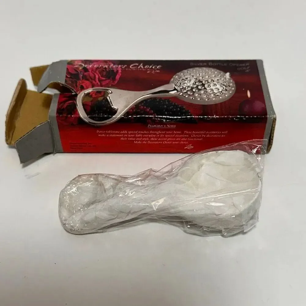 Vintage Davco Decorators Choice Silver-Plated Golf Ball Bottle Opener